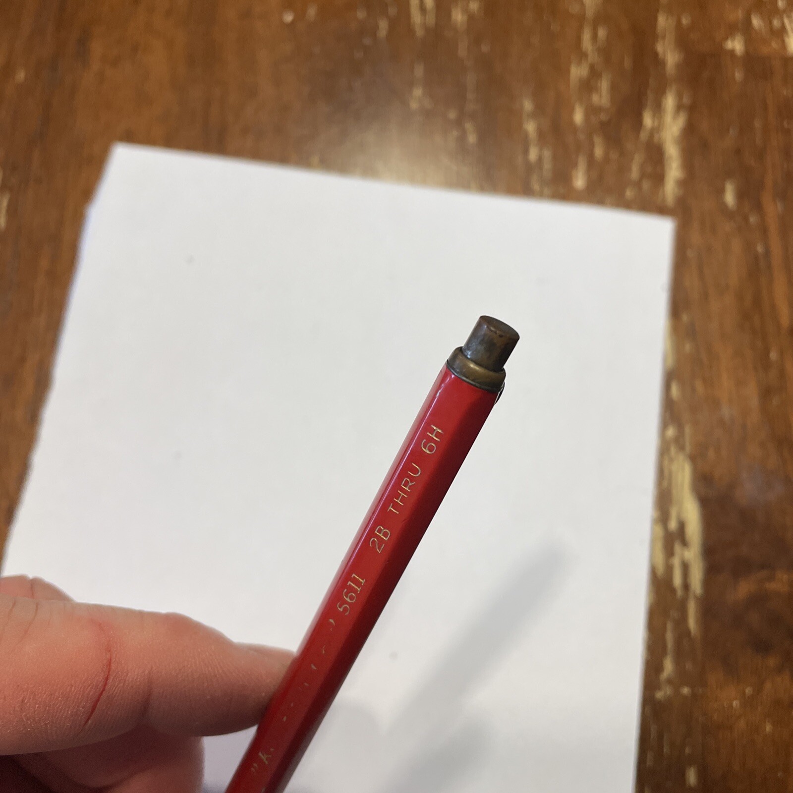 Koh I Noor Technigraph 5611 Drafting Mechanical Pencil Italy Red W/ Refills