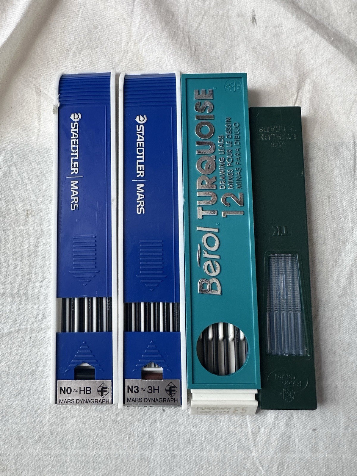Vtg Drafting Lead Lot: Staedtler Mars, Berol Turquoise, Faber-Castell!