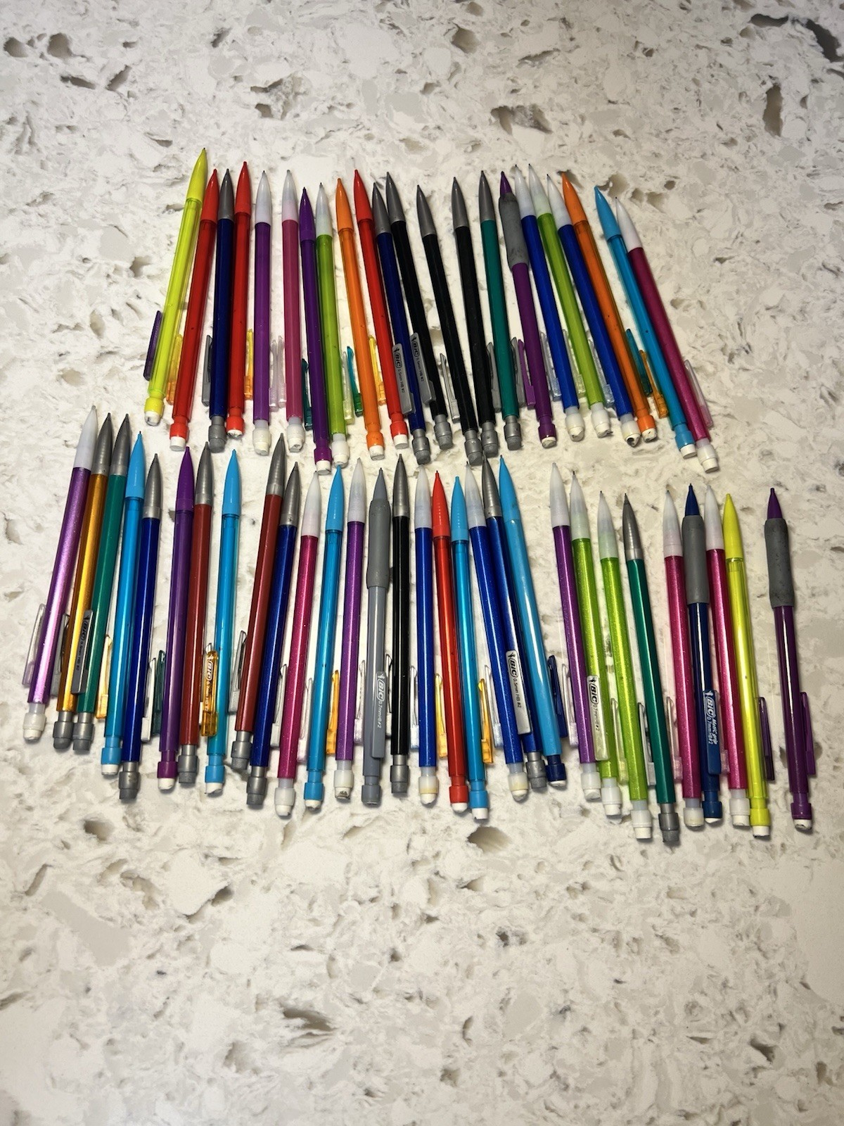 BIC Mechanical Pencil Lot 50+ Mixed 0.5mm 0.7mm #2 Bulk School Office Kids