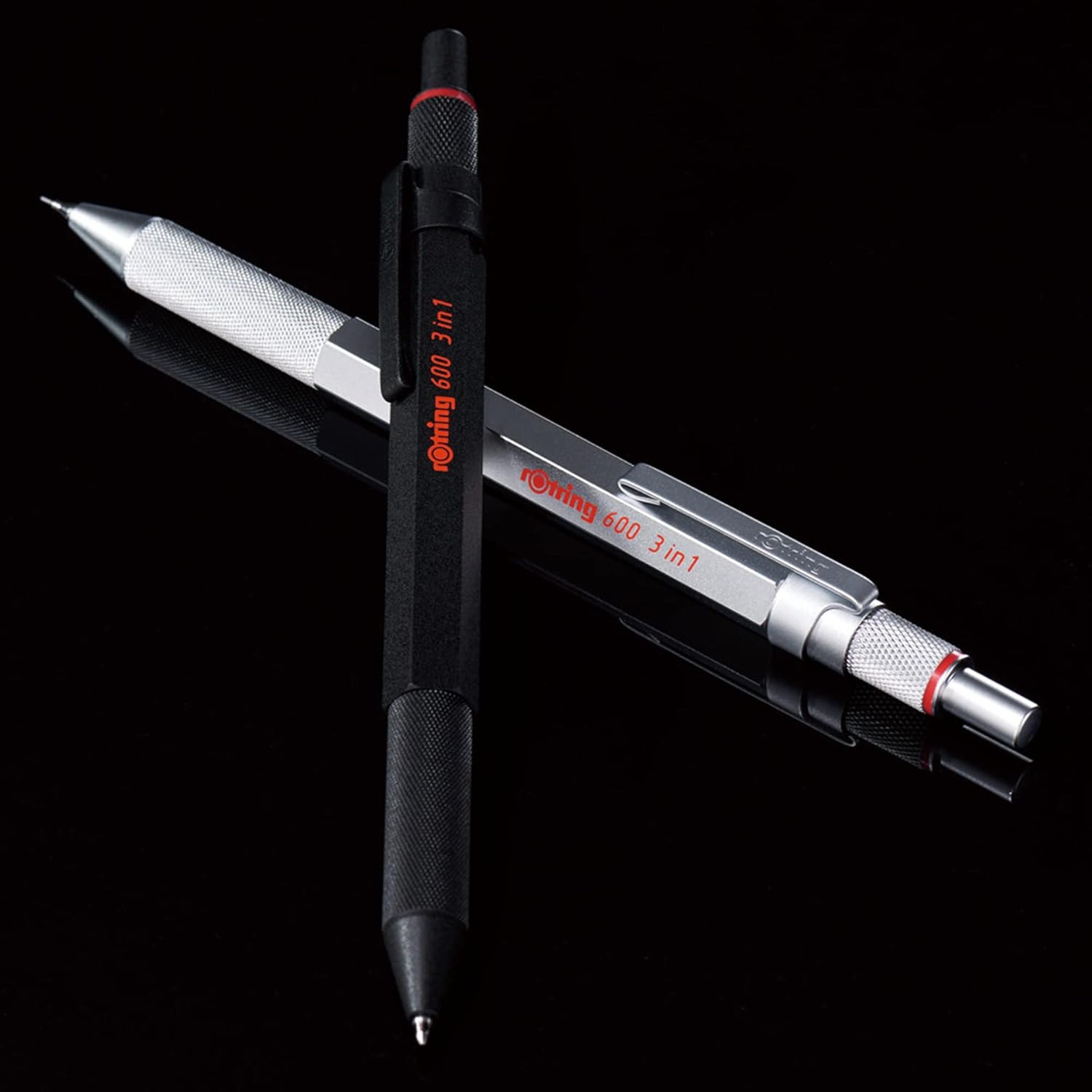 600 3-In-1 Multicolor Pen and Mechanical Pencil, Switches between 2 Ballpoint…