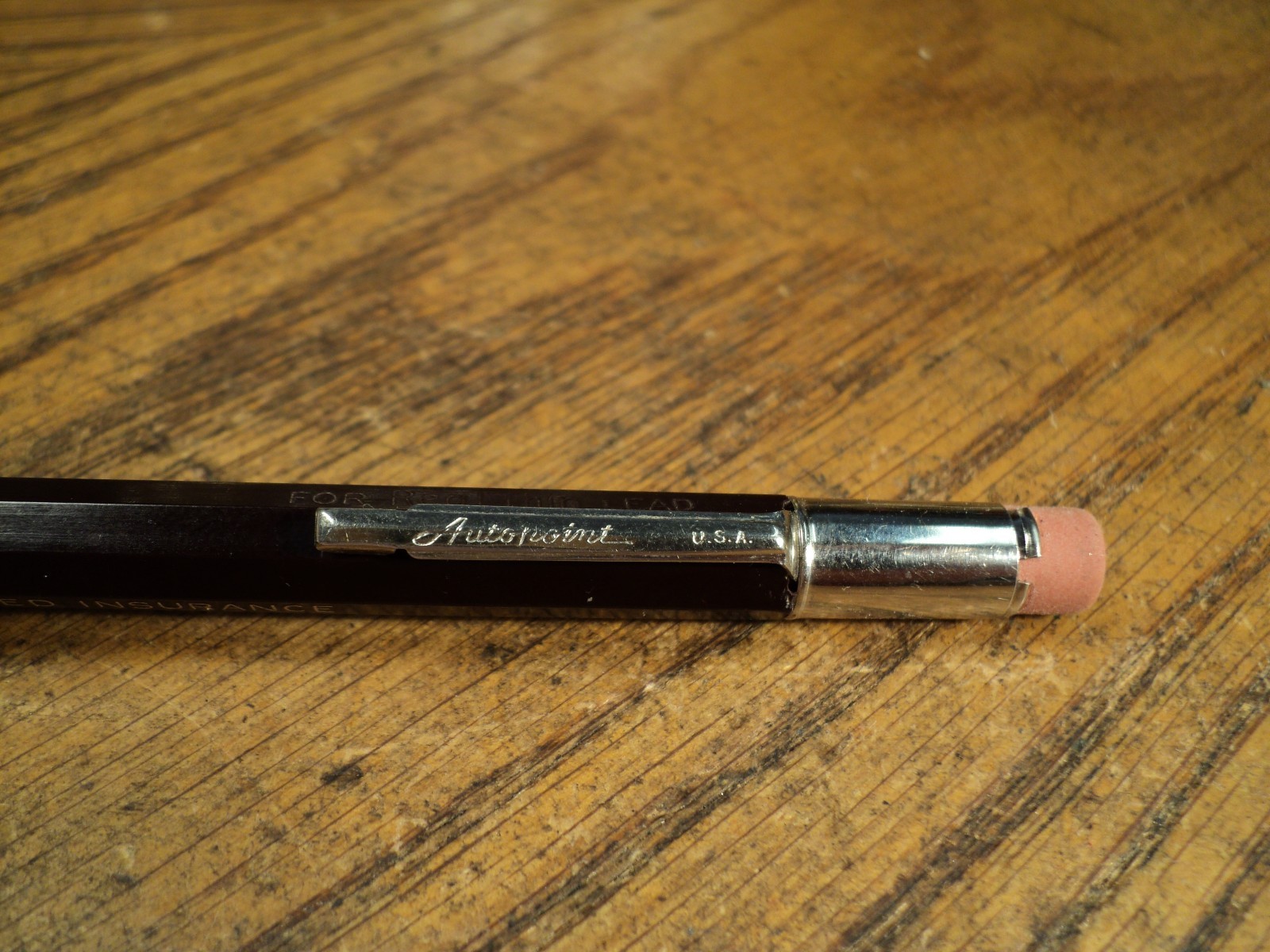 Vintage Autopoint Mechanical Pencil Advertising Federated Insurance