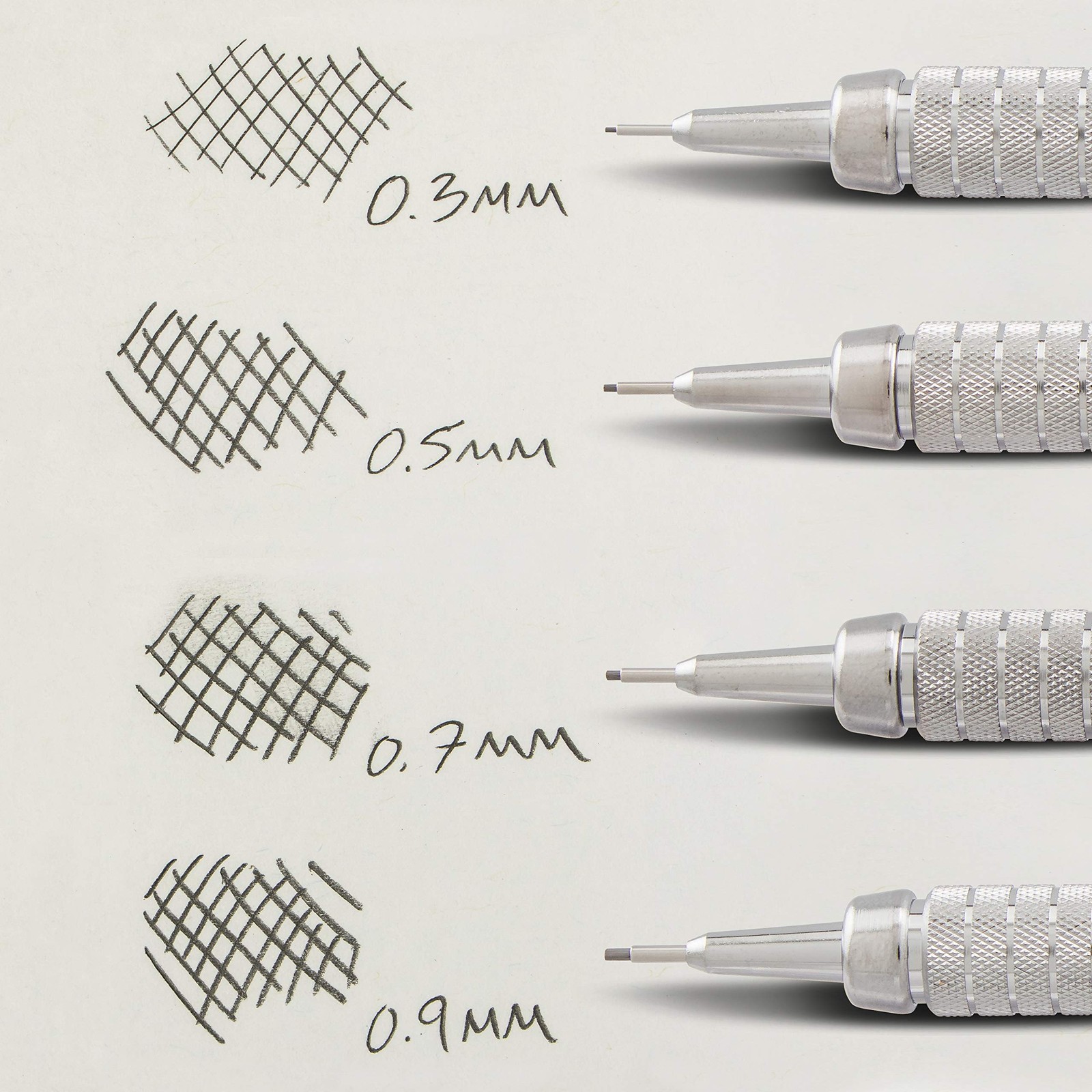Pentel Technical Drafting Pencil Light Grey 0.7mm Refillable Industrial Design
