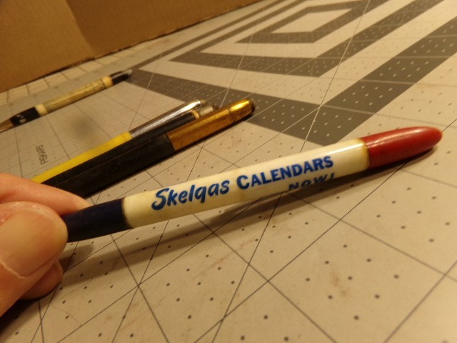 5 Vintage Advertising Mechanical Pencils. 2 Colson, 3 Redipoint.