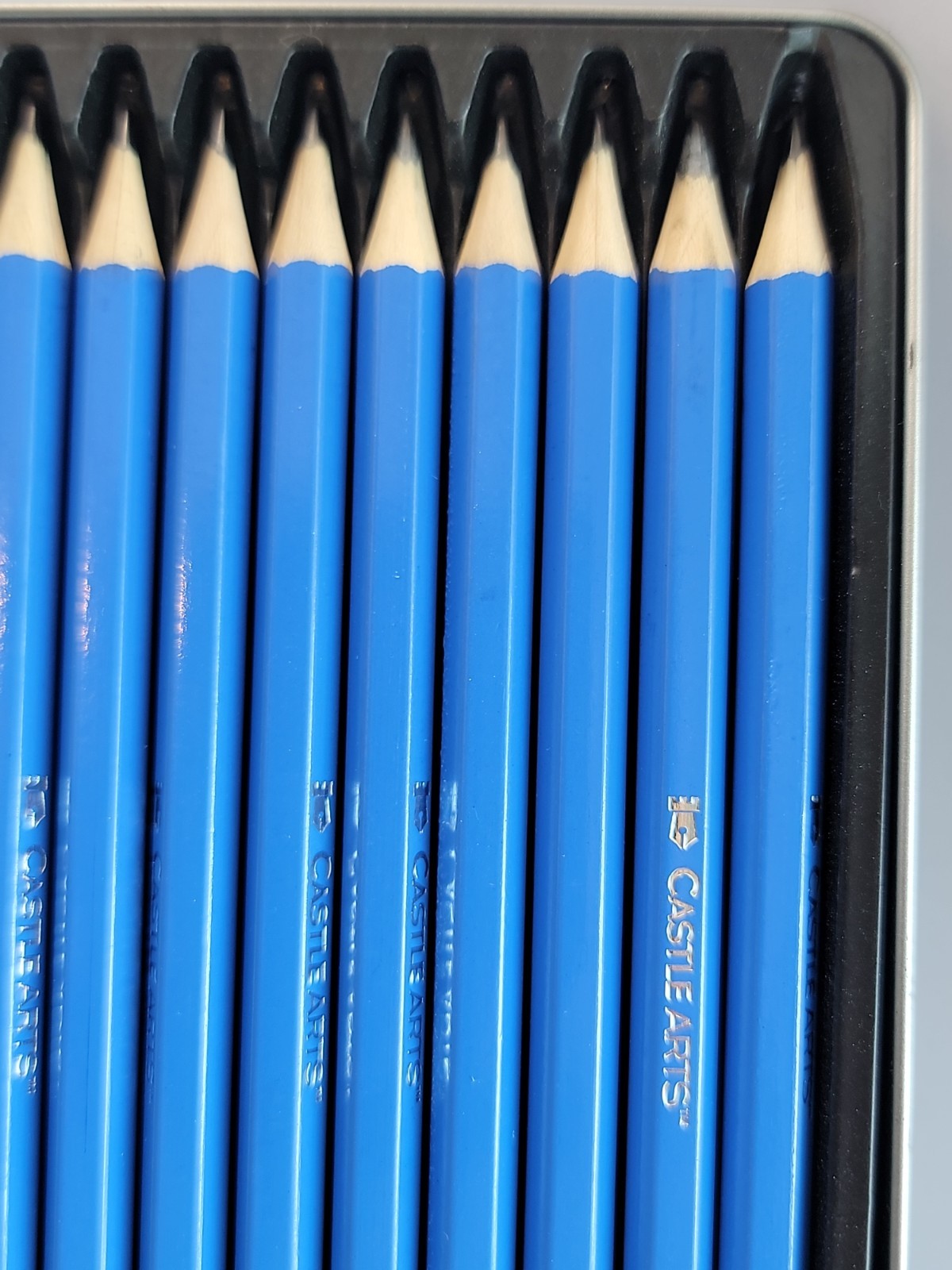 Castle Art Supplies 12 Piece Black Graphite Drawing Pencils Kit