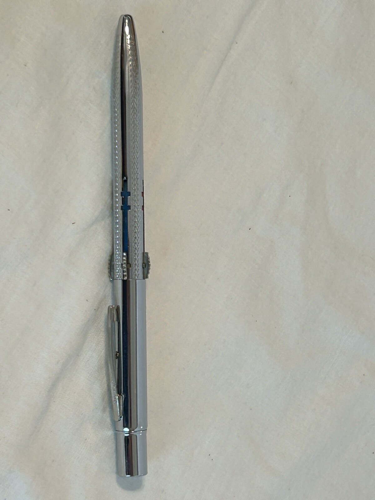 Vintage Original Norma 4 Color Mechanical Pencil Eraser Patent USA Silver Tone