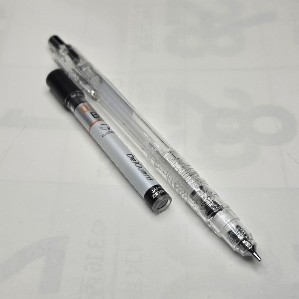 Zebra DelGuard 0.5mm Mechanical Pencil 105mm Black or Clear 1pc Japan