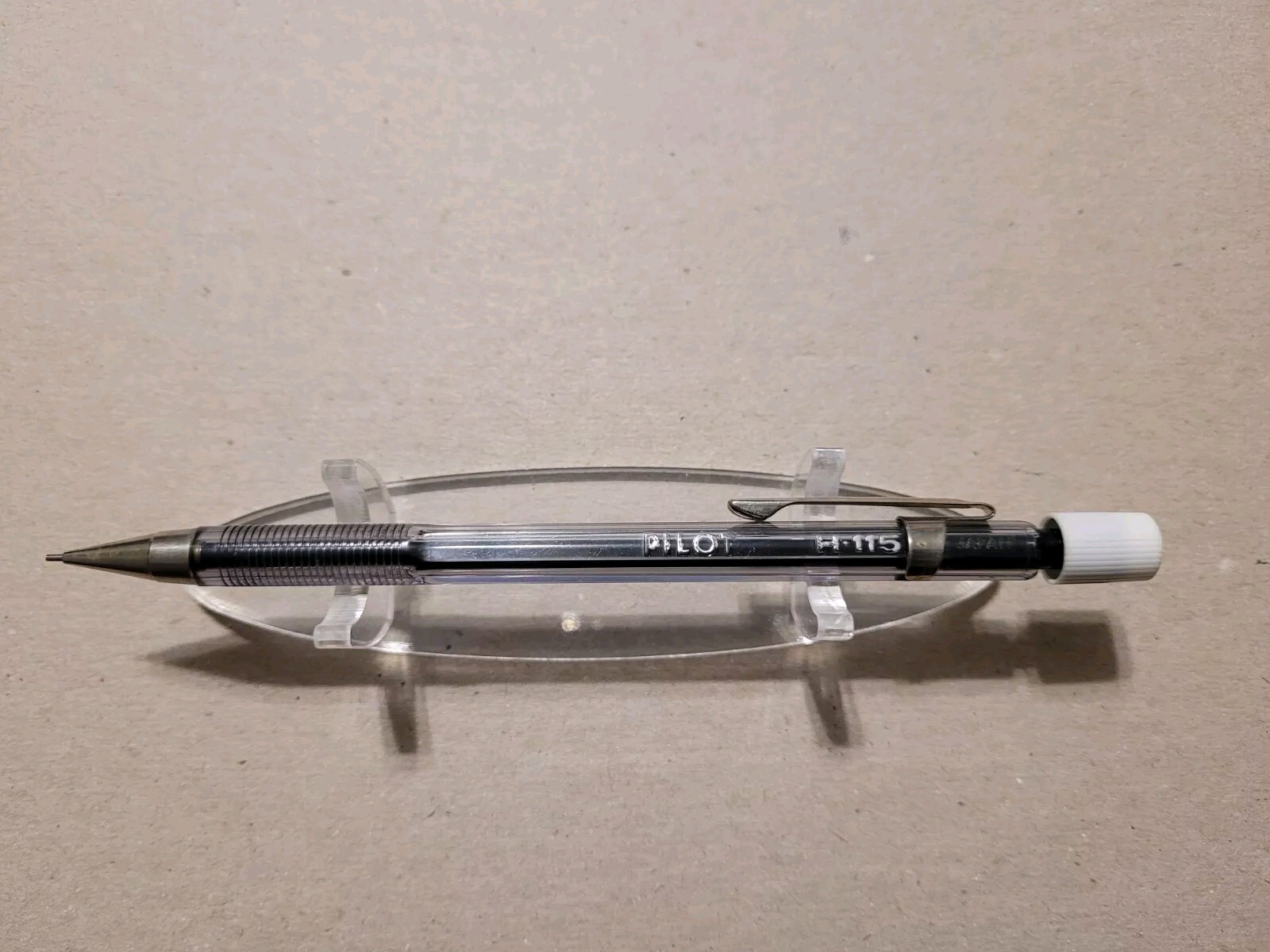 VINTAGE PILOT H-115 TRANSPARENT BLACK 0.5MM DRAFTING MECHANICAL PENCIL