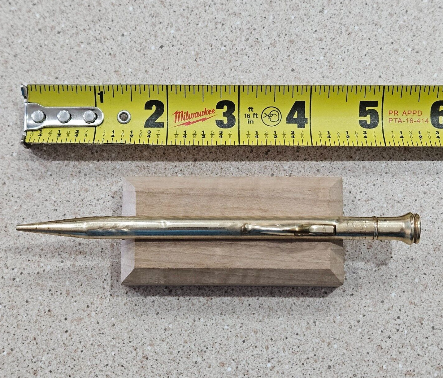 Signet Gold Filled Etched 5.25″ Mechanical Pencil “Sold Only At Rexall Stores”