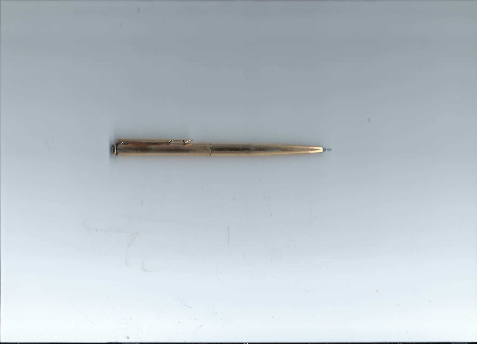 Vtg. Parker Arrow 12 K Gold Filled W/Gold Trim & Black Jewel Mechanical Pencil