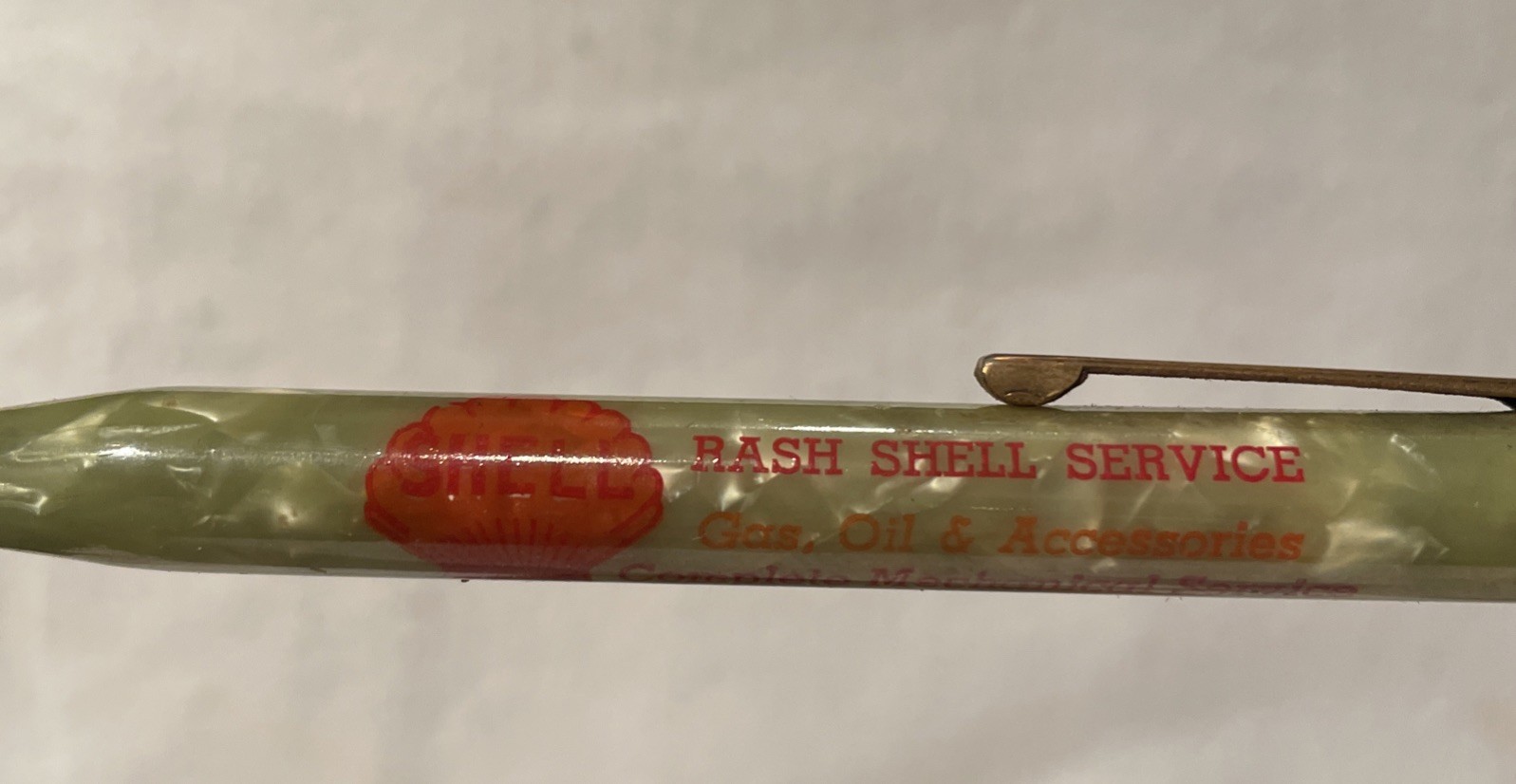 Vintage Mechanical Pencil, Rash Shell Service advertisement