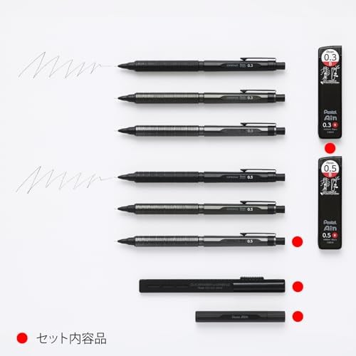 Pentel Orenz Nero Mechanical Pencil, Carbon Black, 0.5mm, PP3005-ZAST (Limited E