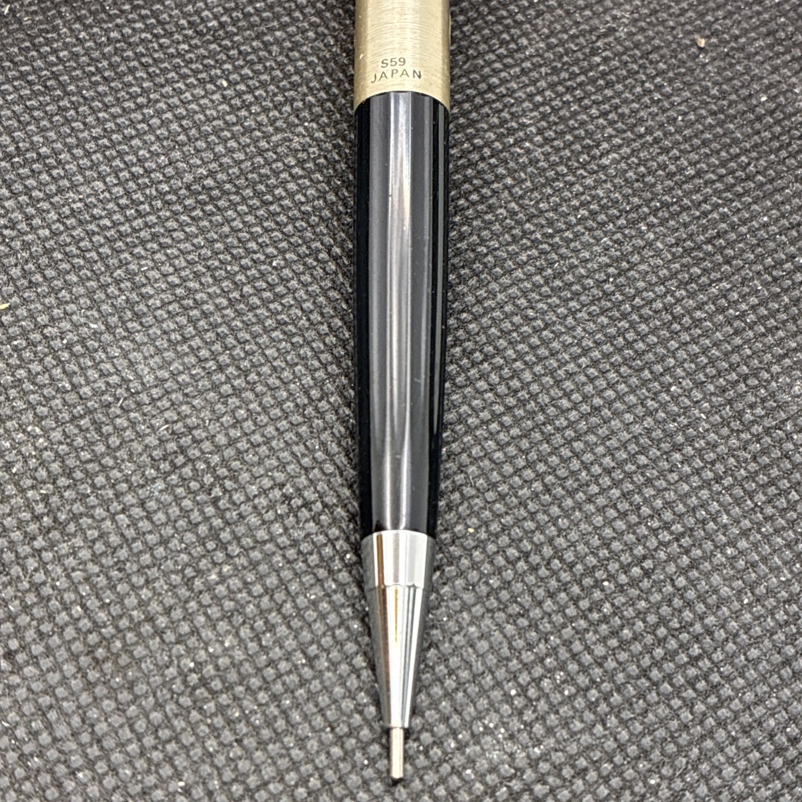Vintage Pentel S59 Mechanical Pencil 0.9mm Brushed Stainless Steel Japan Loc 1
