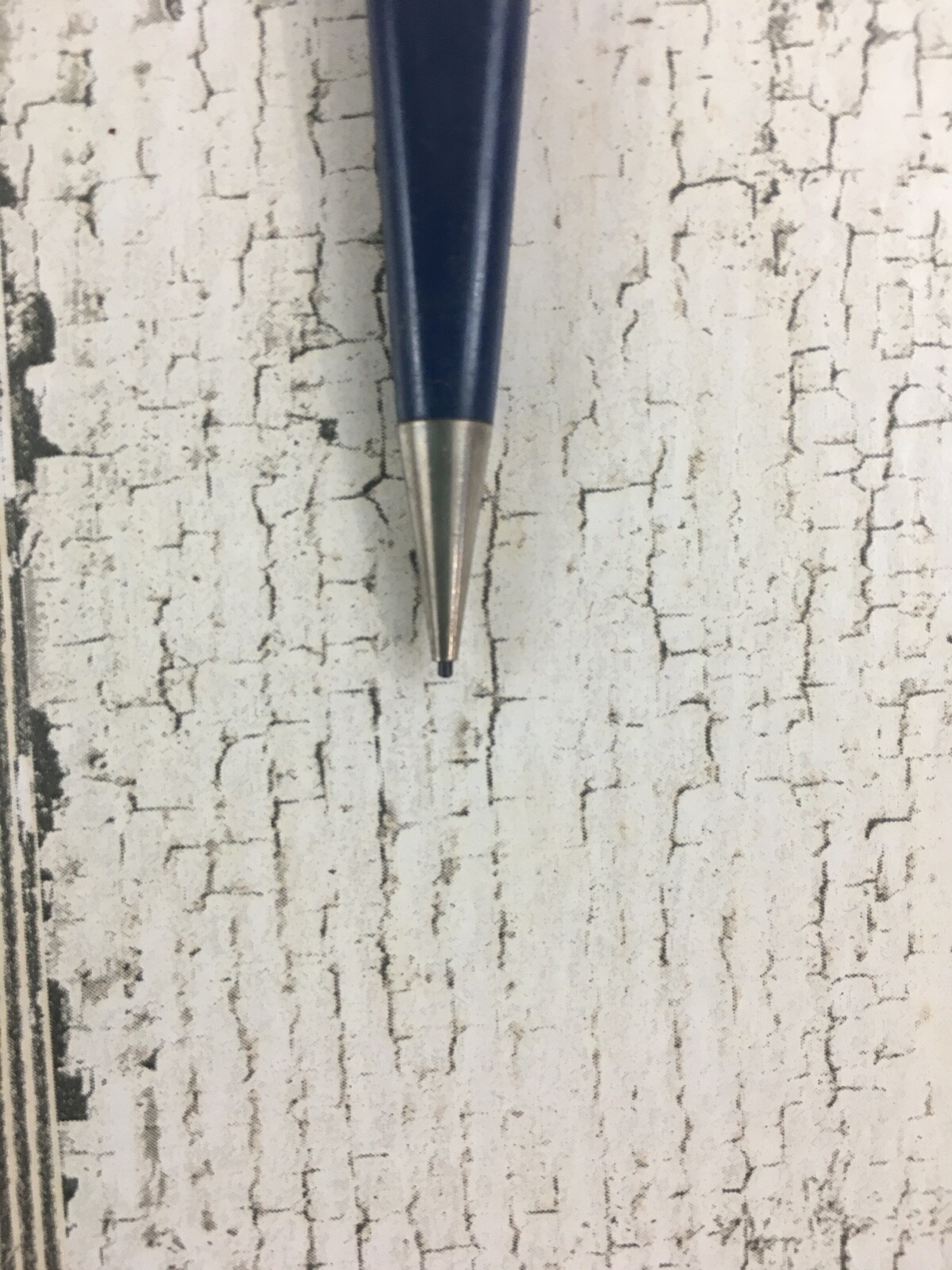 Vintage Slencil Flat Mechanical Pencil Blue