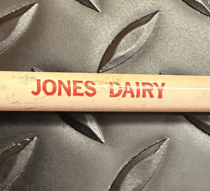 Jar 6 ALL STAR DAIRY FOODS Unsharpened pencil ‘Jones Dairy’