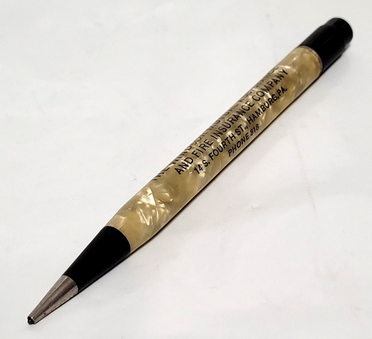 RARE Windsor Mutual Assistance & Fire Insurance, Hamburg, Pa. Mechanical Pencil