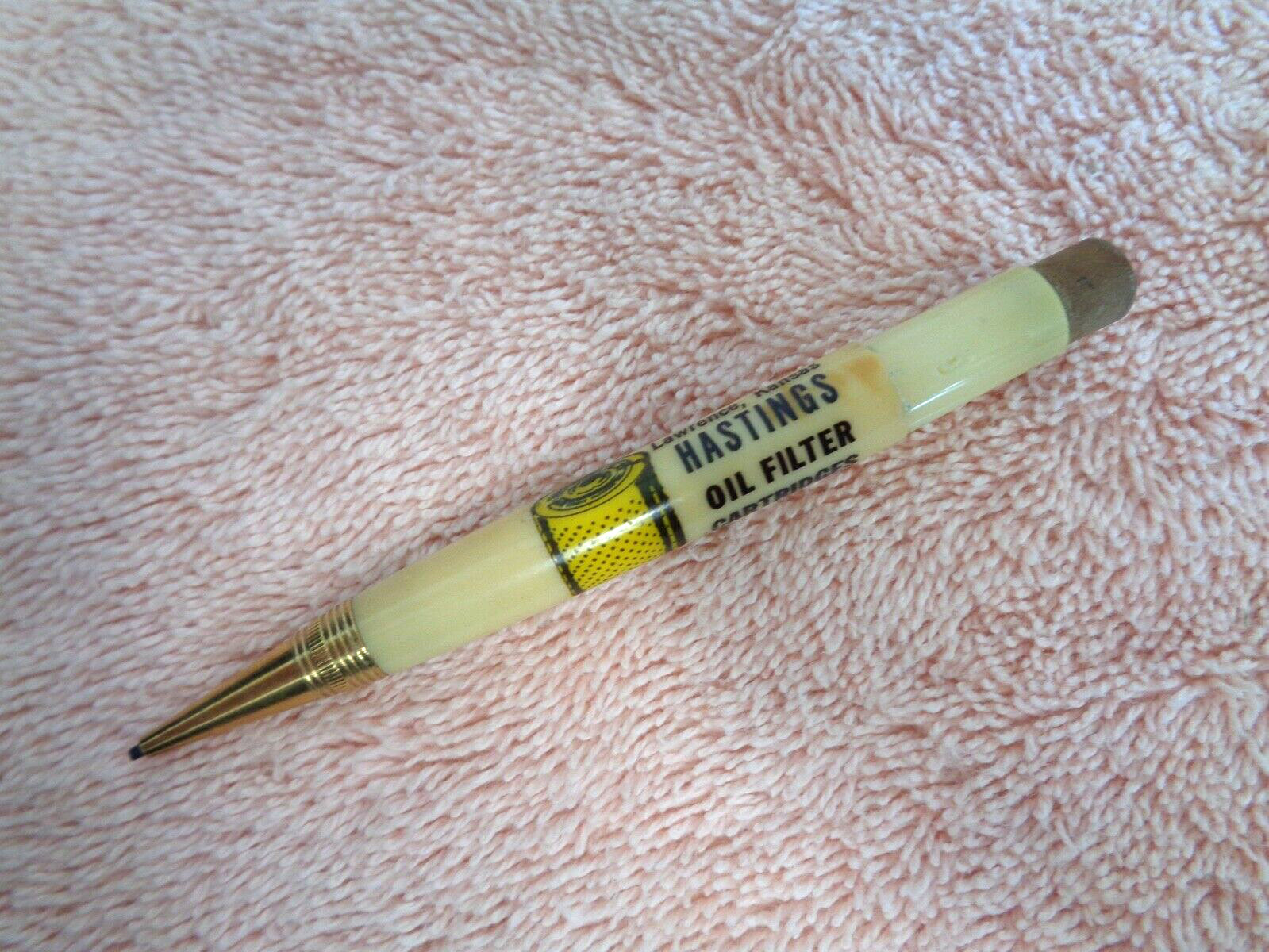 Vtg Pippert’s Automotive Parts – Lawrence KS Mechanical Pencil -Hastings Filters