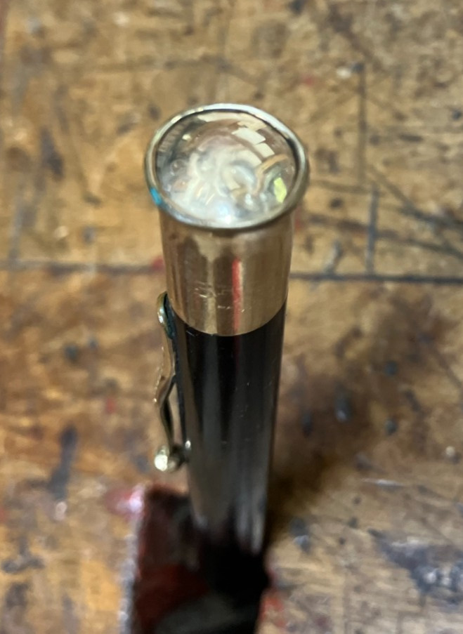 Late 1920s Sheaffer’s Oversize Flat Top Pencil with Gold-Filled Trim
