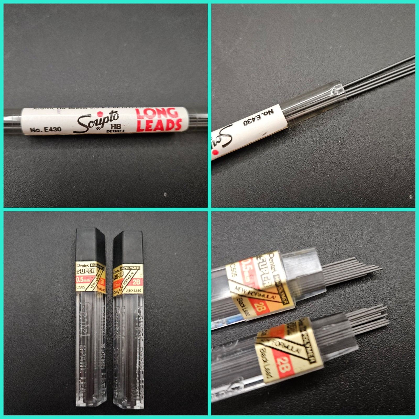 Vintage Mechanical Pencil Lead Eraser Lot Venus Faber Eversharp Kreisler Scripto