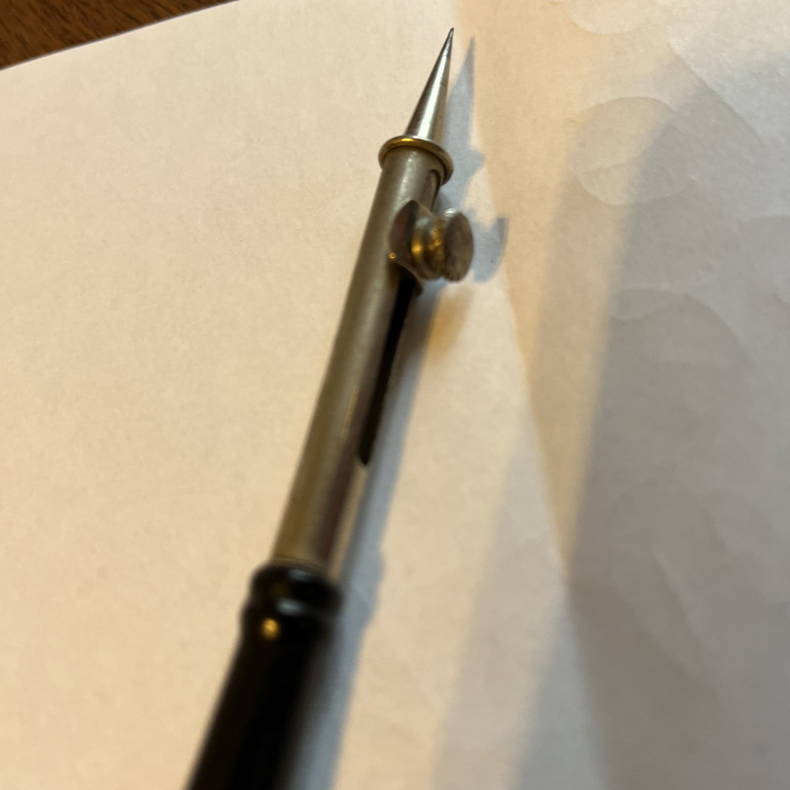 RARE VINTAGE MECHANICAL PENCIL WOOD METAL VICTORIAN? PAT DCI 2809