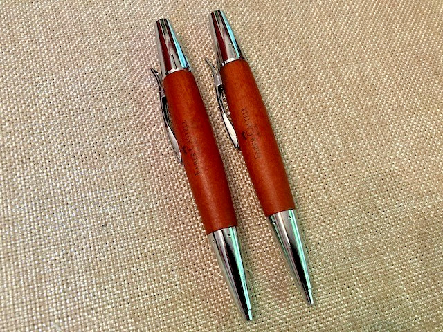 Faber Castell Pencil & Pen SET Emotion Chrome Pear Wood Brown New (w/flaw)