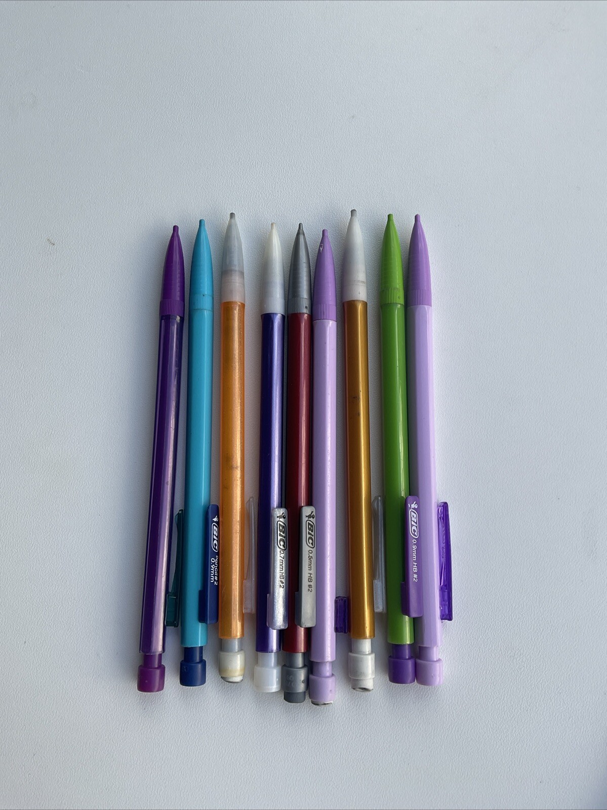 👍💕Lot of 10 Modern Mechanical Pencils Mostly New Various Brands and Lead Sizes
