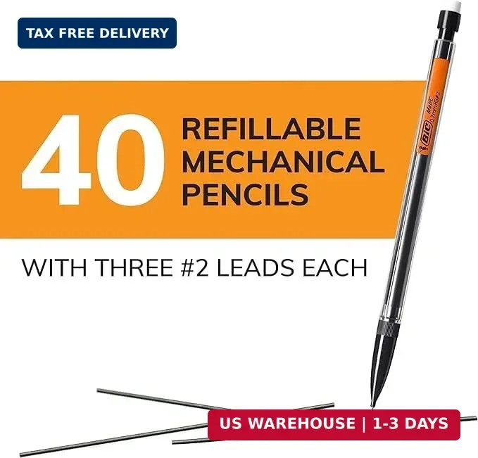 BIC Xtra Smooth Mechanical Pencil with 0.7 mm Medium Point, Refillable and Retra