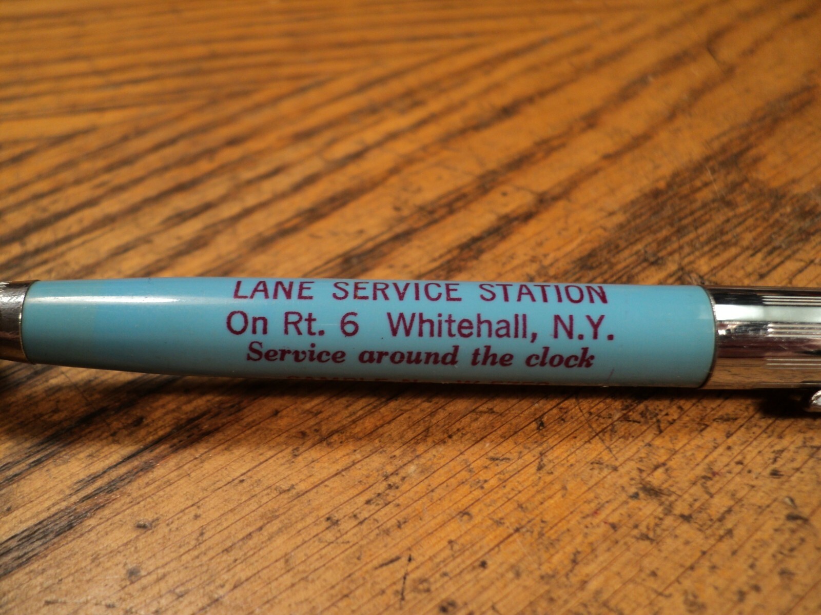 Vintage Vernon Mechanical Pencil Mobile Lane Service Station Whitehall NY