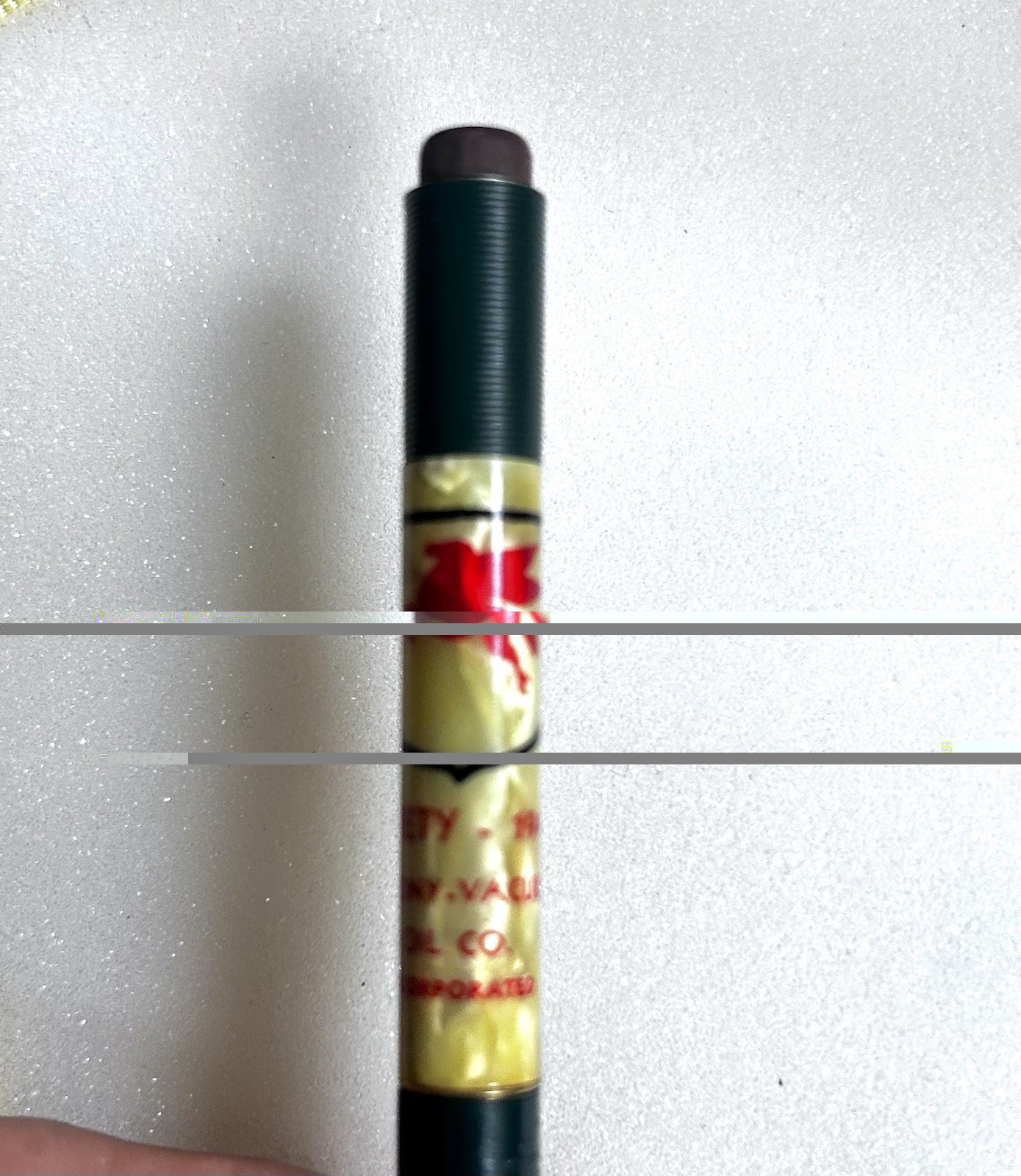 Vintage Safety Oil CO. Sheaffer Pearl + Forest Green Mechanical Pencil