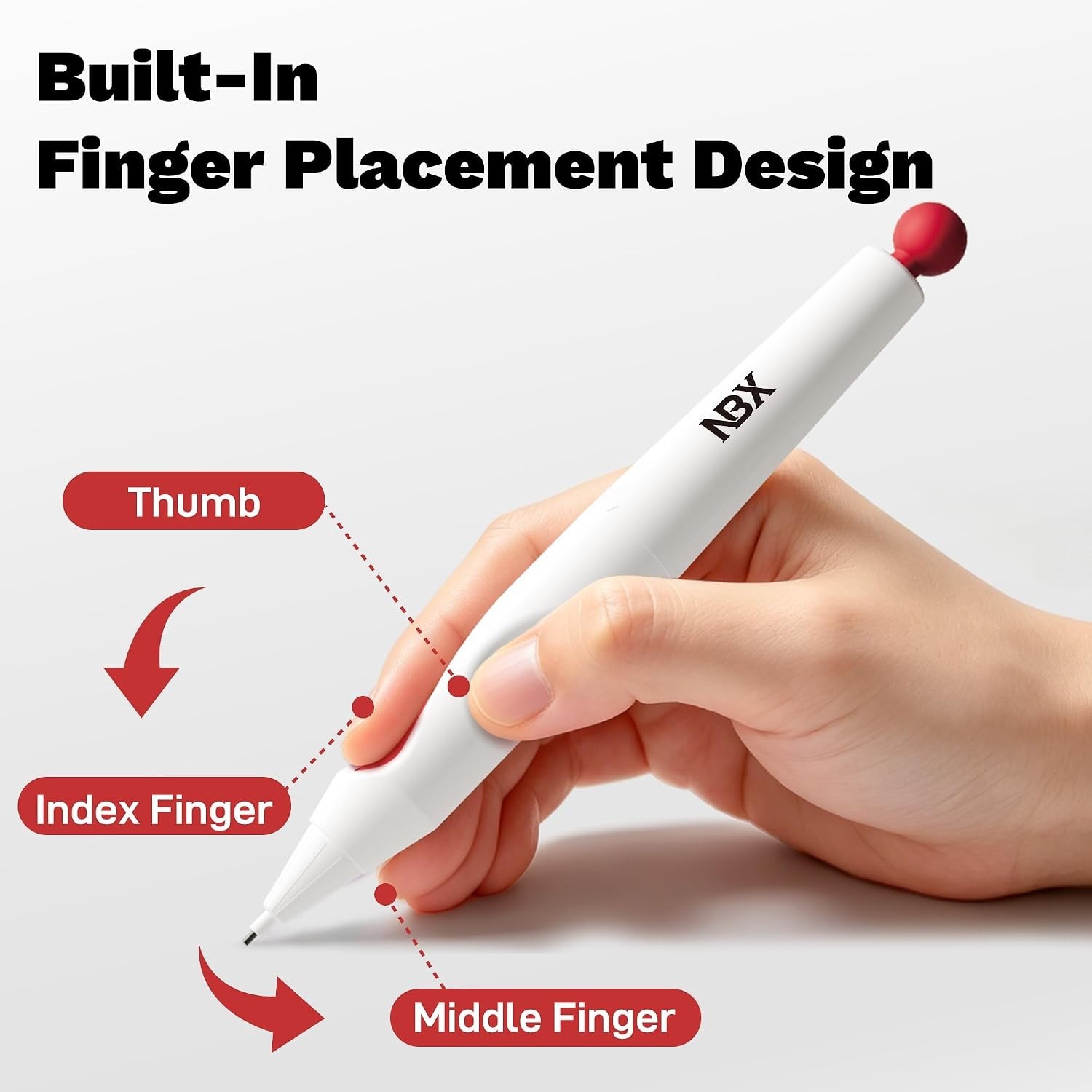 0.9mm Self-Correcting Pencil with Ergonomic Grip for Kid’s Writing Success