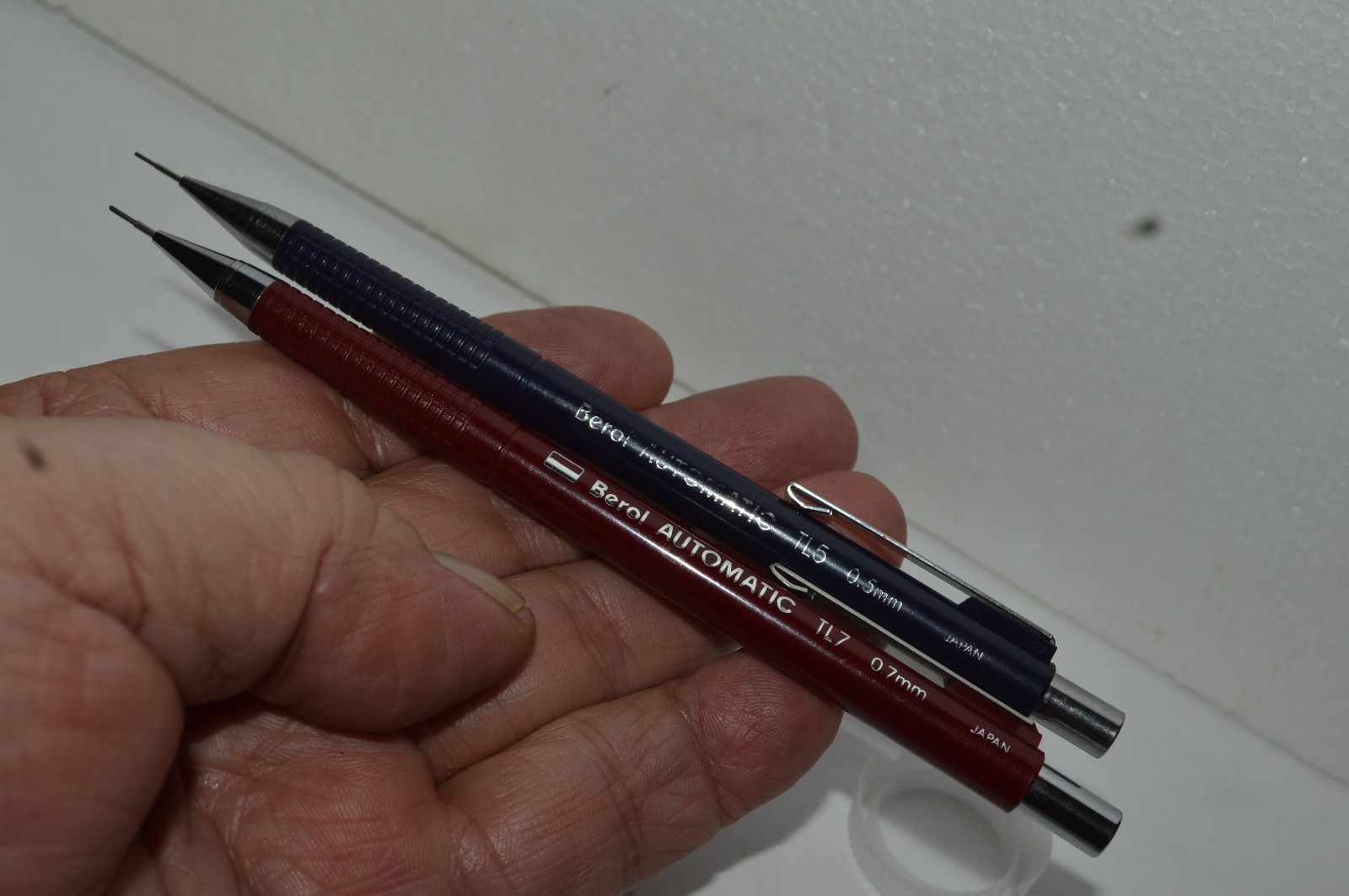 BEROL TL5 Plus TL7 Two Automatic Pencils 0.7 & 0.5mm Japan 1980’s Retired