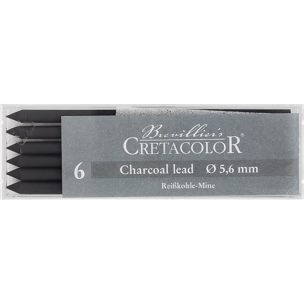 6 PCS Charcoal Lead Soft Refills Drawing Sketching Art Pencils Supplies