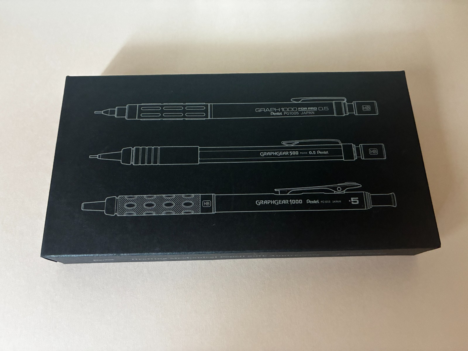 NEW Pentel Drafting Pencil 60th Anniversary Limited Box Set PGANAST 3-Piece