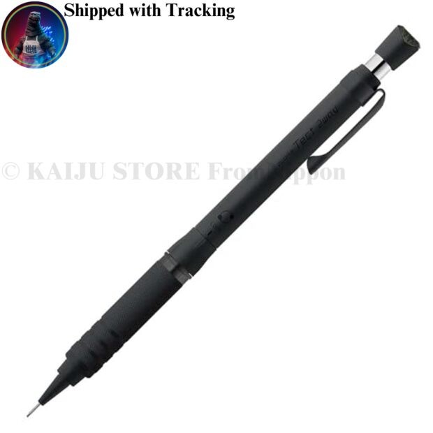 Zebra Tect 2Way RO 0.5mm Mechanical Pencil Dark Black Knurled Model