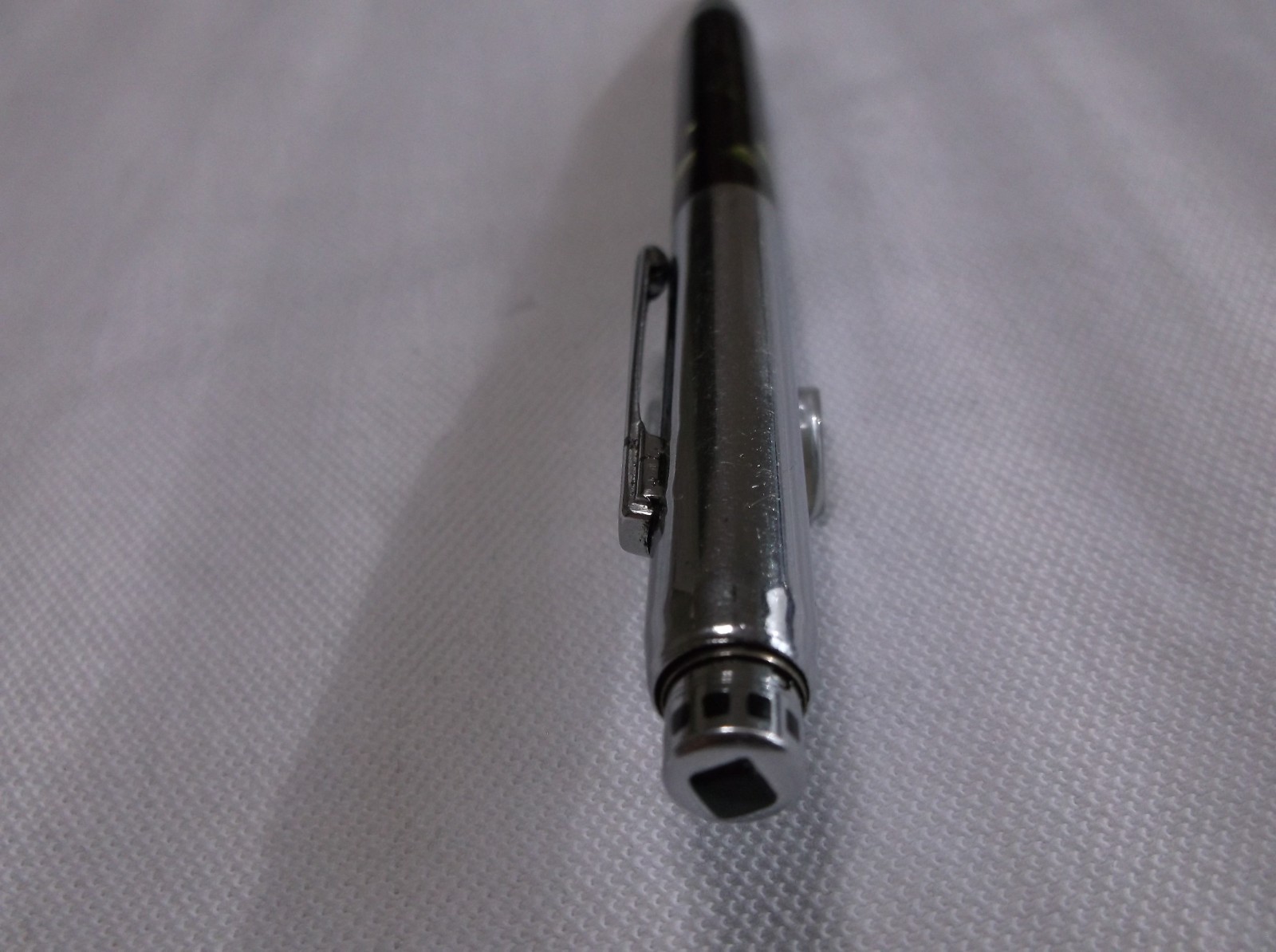 WAHL EVERSHARP CORONET GOLD & GREEN SHELL / CHROME REPEATER PENCIL / 1.1 mm