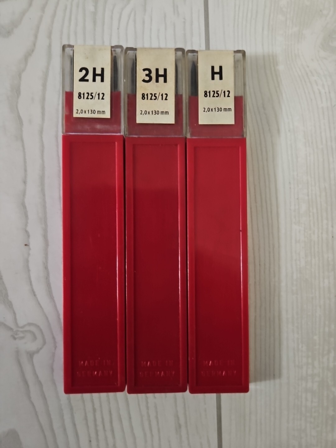 Vintage SWAN Stabilo Mechanical Pencil Lead #8125 H, 2H and 3H 2.0x130mm Germany