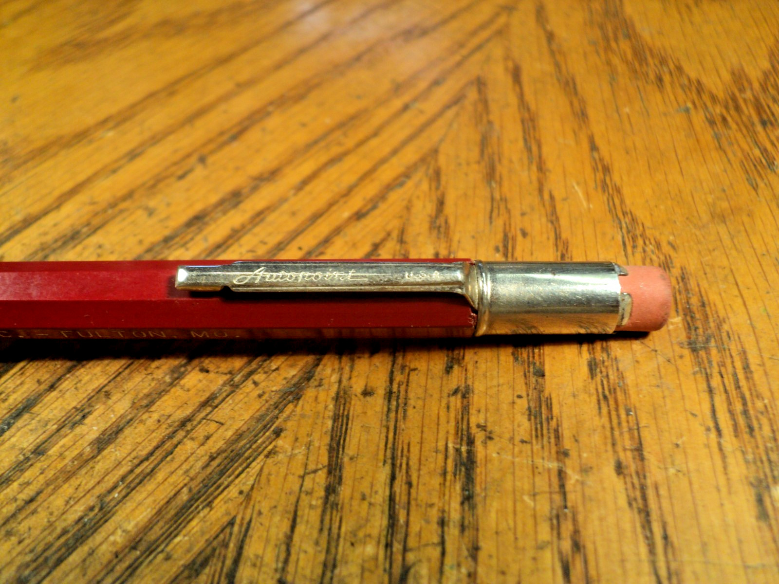 Vintage Autopoint Mechanical Pencil Mo-Con Inc Fulton MO 5-11/16″ Long