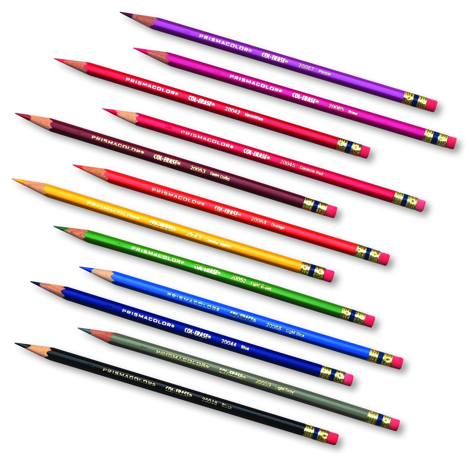 Prismacolor Col-Erase Erasable Colored Pencils, Adult 12 Count, Assorted