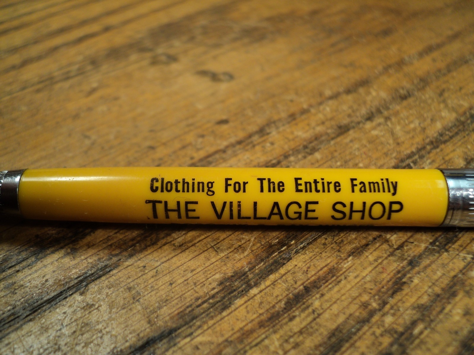 Vintage Vernon Mechanical Pencil Advertising The Village Shop Peotone Ill