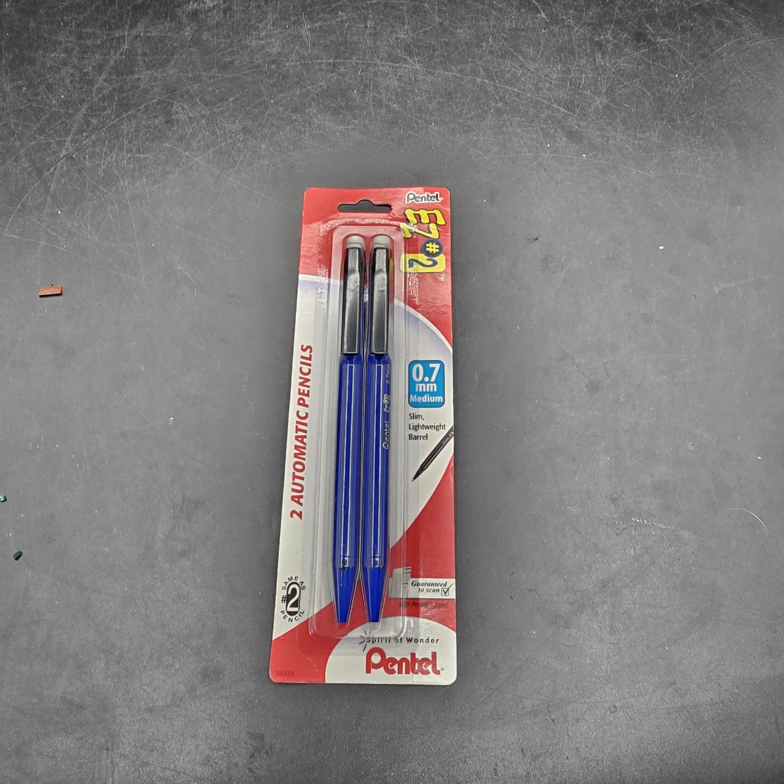 Pentel EZ #2 0.7mm Medium Automatic Pencil 2 Pack Blue