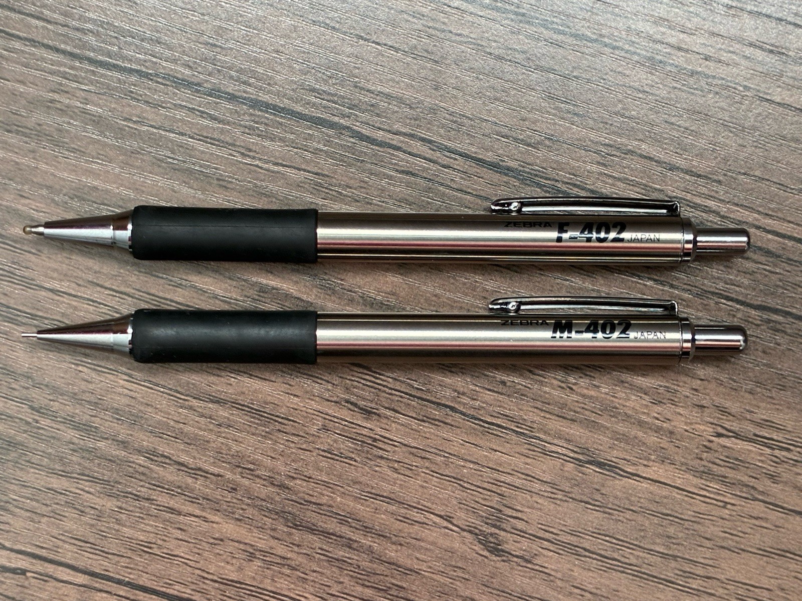 Zebra M-402 Mechanical Pencil & F-402 Ballpoint Pen Set Made in Japan