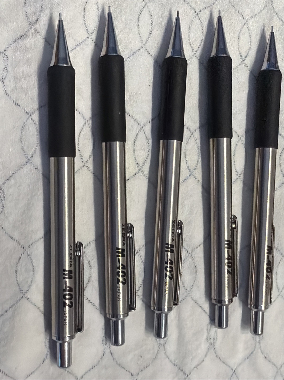 Lot Of 7 Zebra M-402 Mechanical Pencils Made In Japan