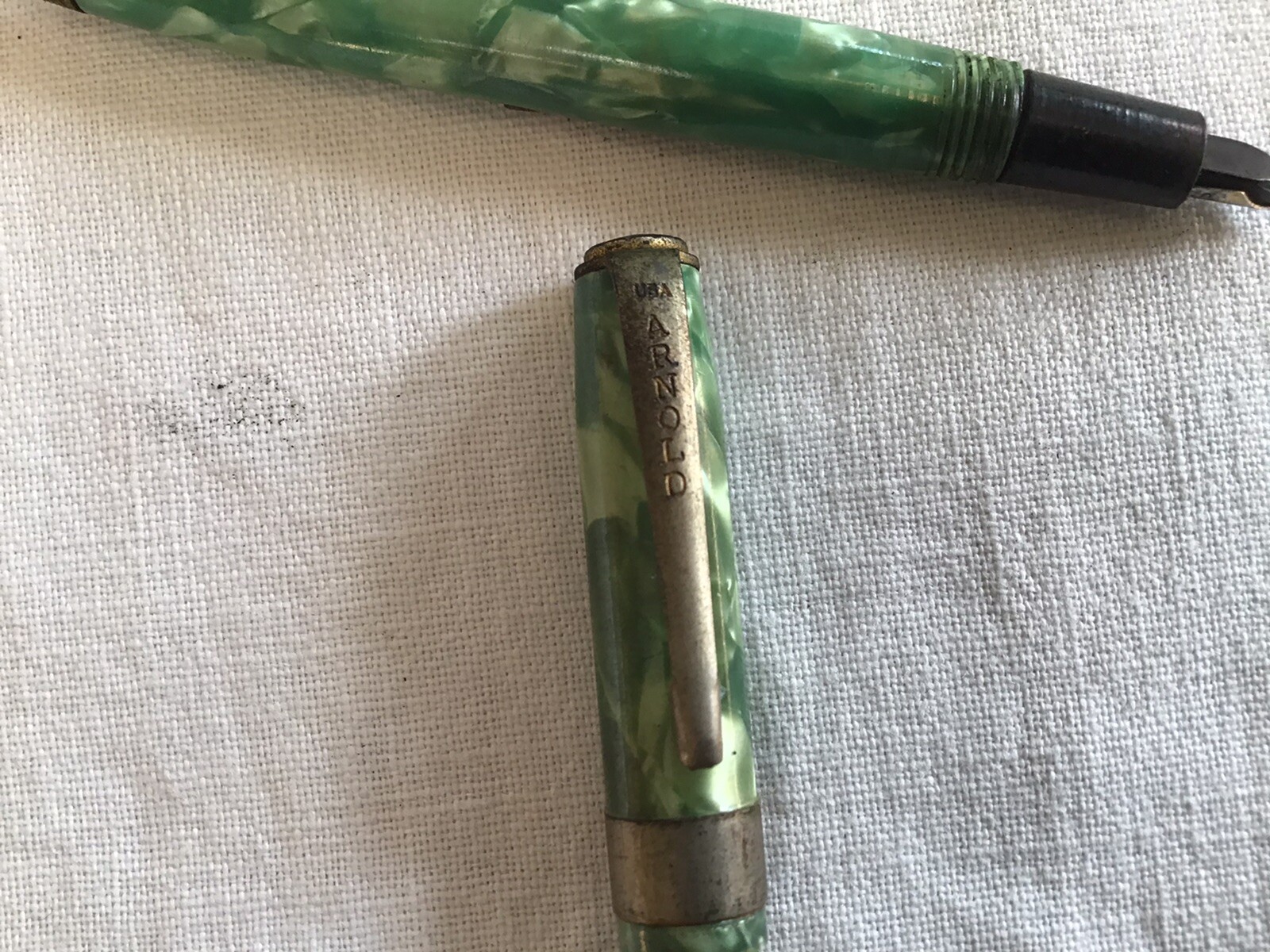 VTG Arnold Combination Mechanical Pencil and Lever Fill Fountain Pen