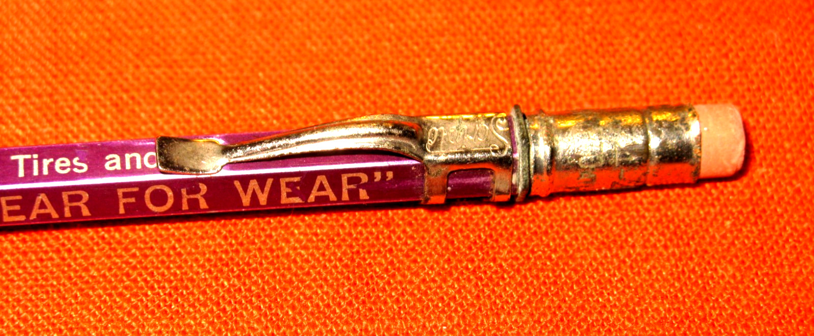 VINTAGE USED SCRIPTO 4-47 PURPLE MECHANICAL PENCILW/1.18 MM LEAD