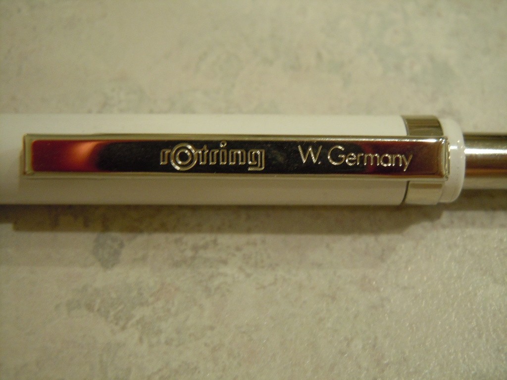 Rotring Tikky White / Blue Double Push Retract Mechanical Pencil 0.7mm, Germany