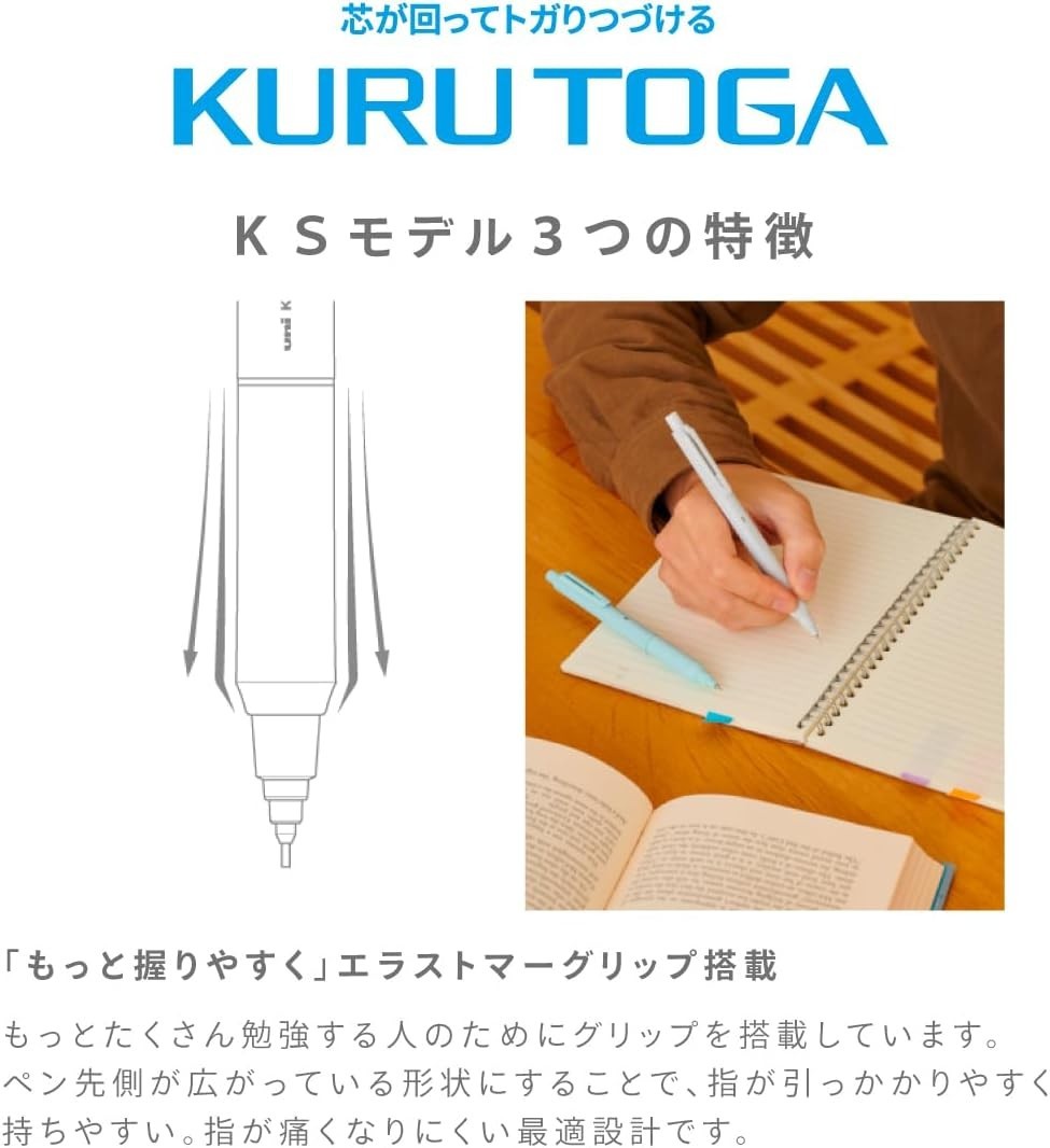 Mechanical Pencil 0.5mm Navy Kurutoga KS Sharp Writing Tool