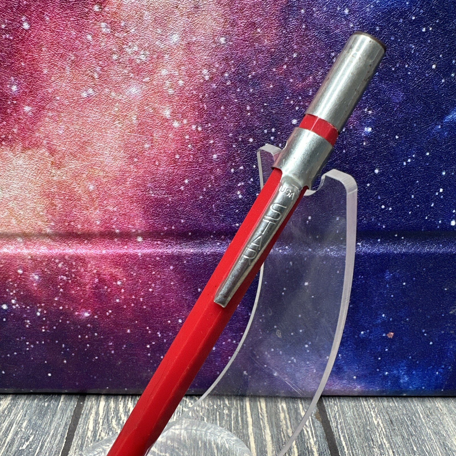 Vintage USA Star Solid Red Mechanical Pencil