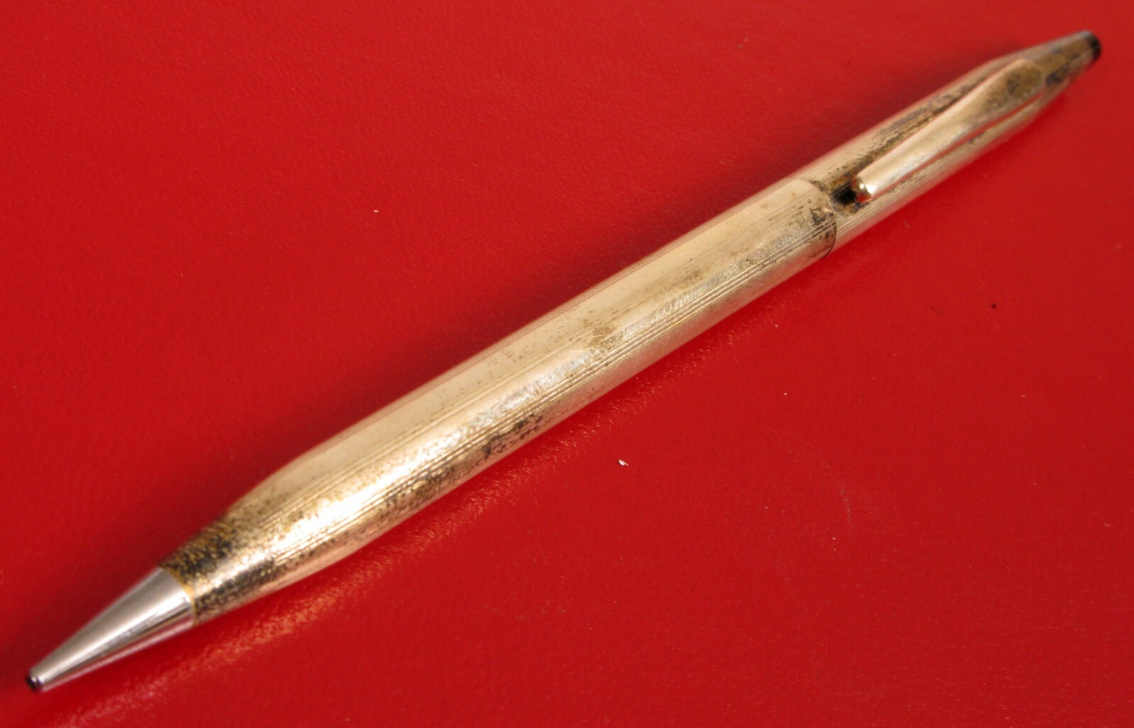 VINTAGE AT CROSS STERLING SILVER 925 MECHANICAL PENCIL NEEDS POLISHING NICE !!