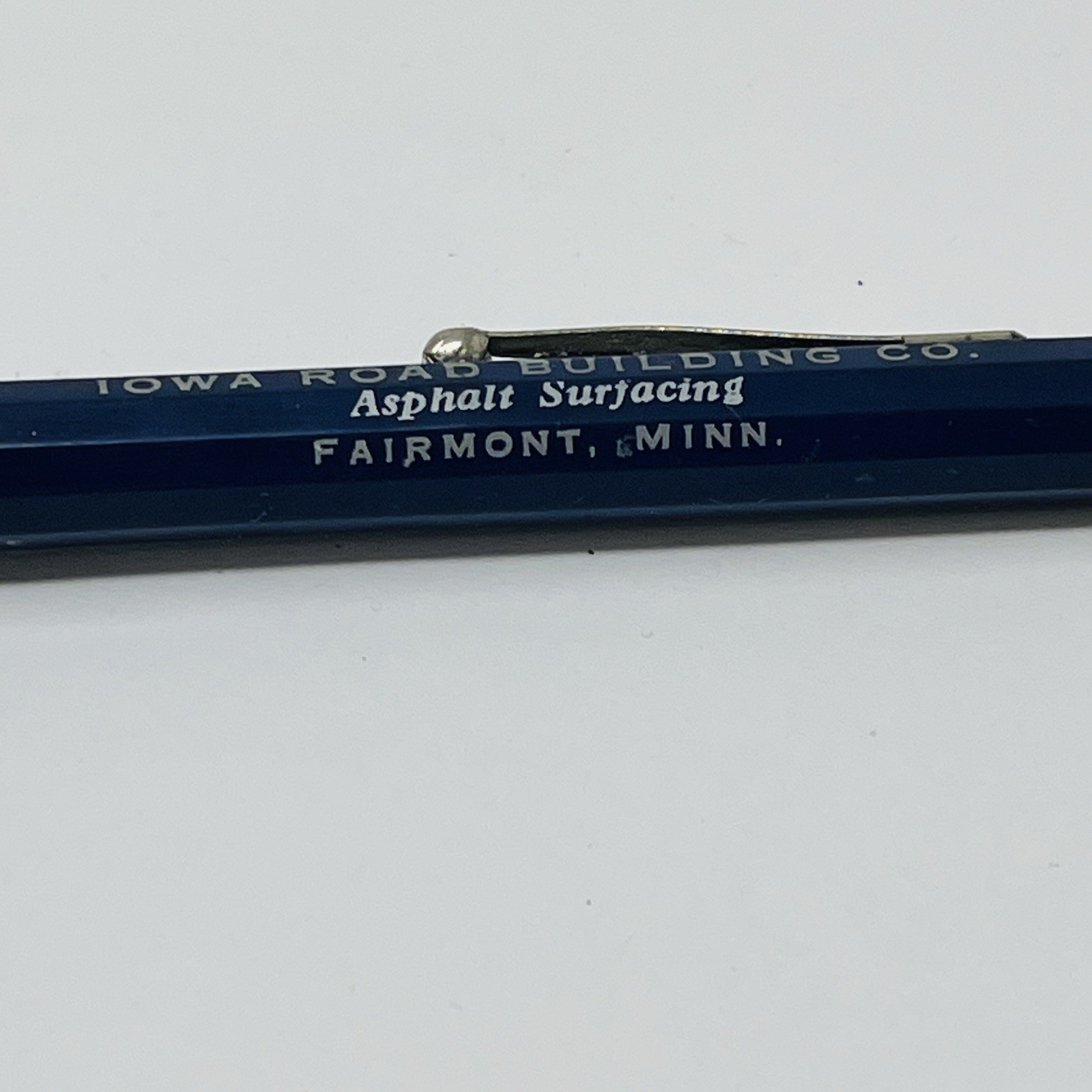 Iowa Road Building Fairmont MN Redipoint Mechanical Pencil Advertising