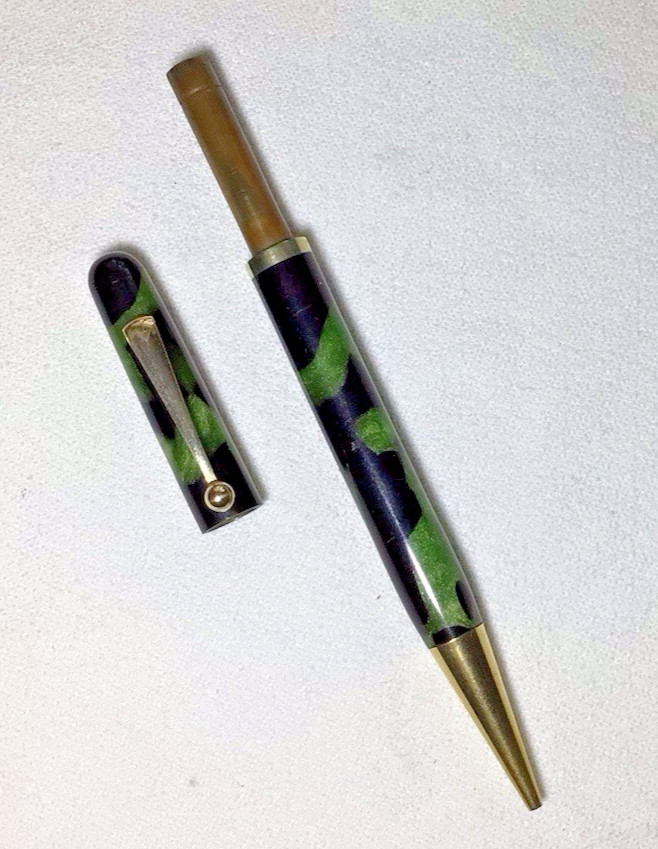 The Moore Pen Company Mechanical Pencil Green And Black Excellent Condition