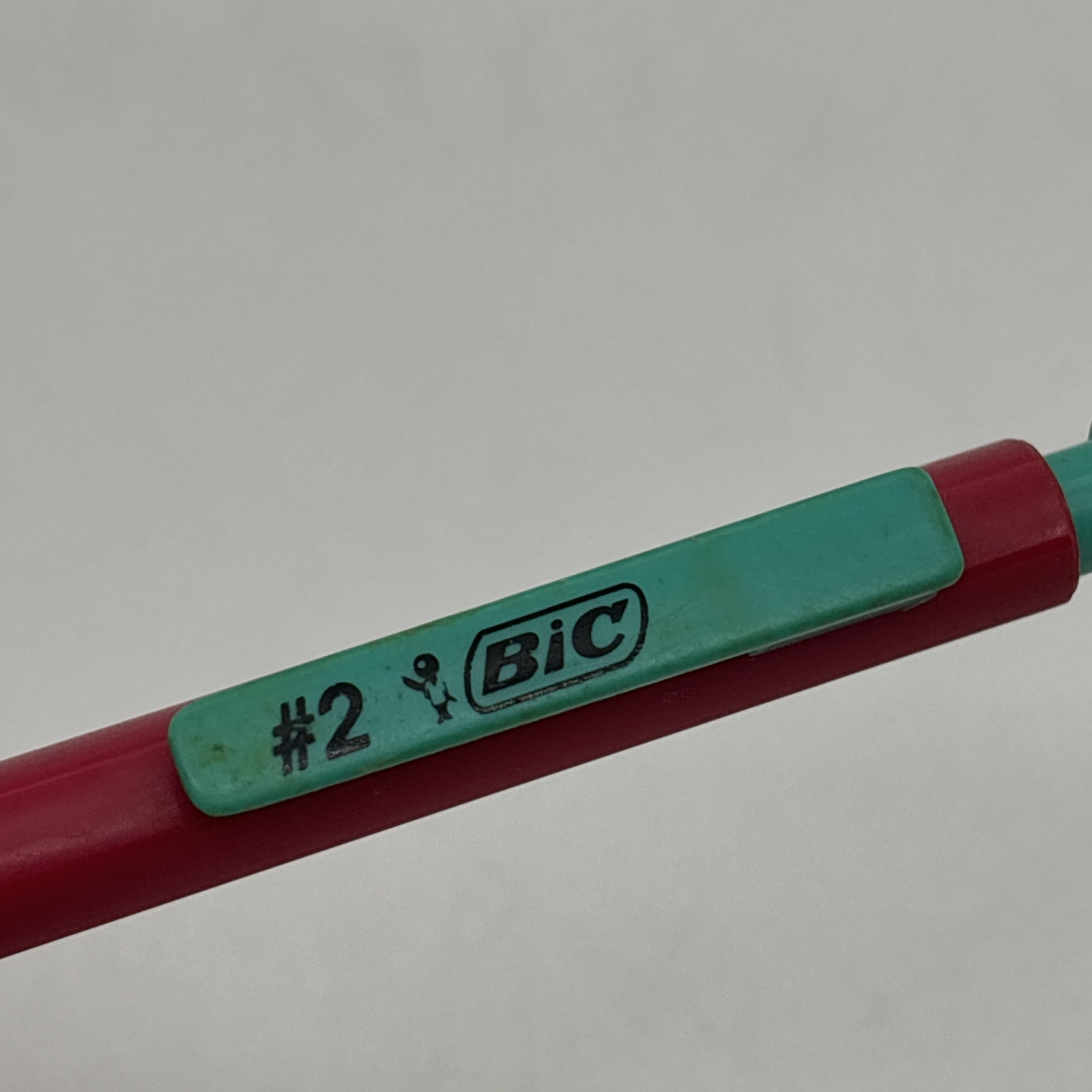 Bic #2 Mechanical Pencils Pink And Blue Green Fuchsia And Turquoise 90s Lot Of 2